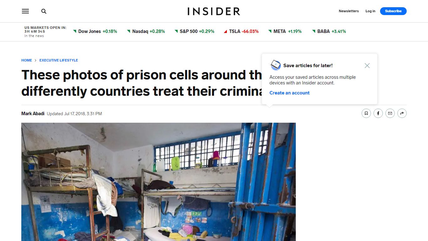 Prison Cell Photos Show How Prisoners Live Around the World